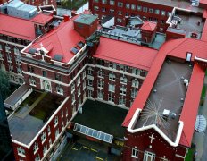 St. Paul's Hospital, Vancouver, BC - European Tile - Tile Red